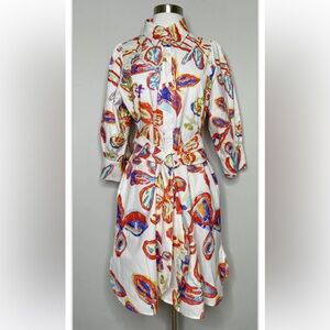 Peter Pilotto 3/4 Button Up Shirt Dress.  Size: 10